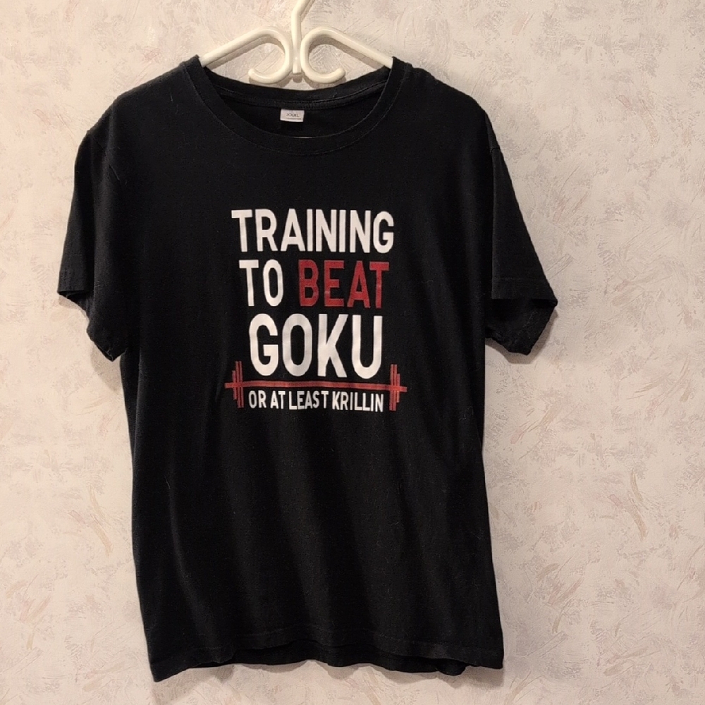 Black Graphic Tee - Training to Beat Goku